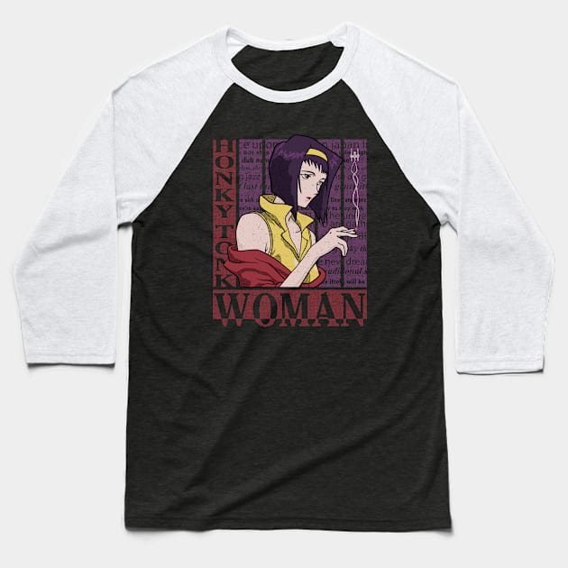 Honky Tonk Woman Baseball T-Shirt by beware1984